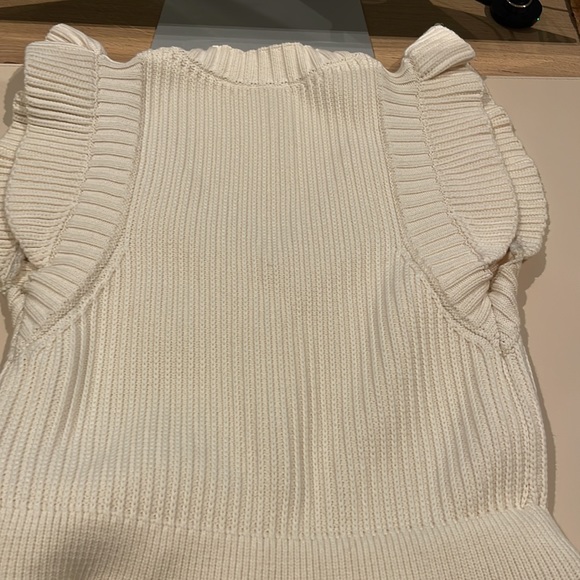 Red Valentino, extra large sleeveless net, peplum knee length dress - Picture 8 of 9